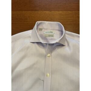 15 32/33 Twillory Safe Cotton Non Iron Long Sleeve Shirt Tailored Fit